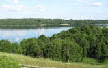Jezioro Hańcza z tarasu widokowego 